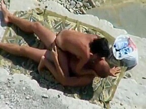 Tapes Couple Fucking on Beach