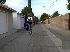Tattooed slut gets fucked in the ass hard by hookup hotshot