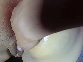 This Big Ass Pig Is Happy When Her Owner Puts Big Balls In Her Ass Hole