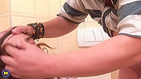 This Mature Toiletslut Gets A Mouth Full Of Cock And Piss