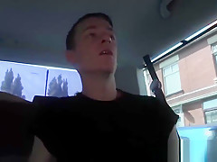 Three twinkies doing hardcore anal fucking in a small car