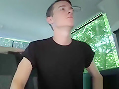 Three twinkies doing hardcore anal fucking in a small car