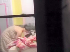 Tight body teen 18+ neighbor window peeping