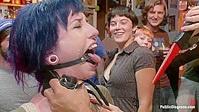 Tightly Bound And Gaged, Ass Fucked In Public - Kink
