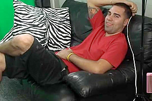 Titty Tgirl is behind the scene