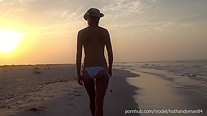 Topless Hunt For Seashells At Dawn + Bonus Photos