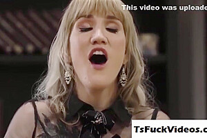 Tranny Gets Analed By Boss Huge Cock