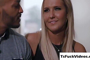 Tranny Sucks Enormous Dick - Kayleigh Coxx