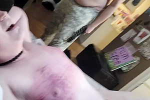 Trans Mistress Dominates Sub