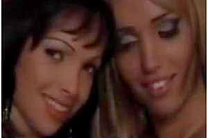 Two gorgeous transwoman have sex with each other