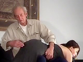Two women spanked