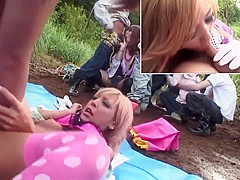 Uncensored JAV group of gyaru farm sex party Subtitles