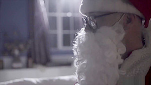 Unhinged mall santa fucks a very cute brunette teenie