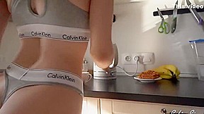 Unknown Artist 85 - The Wife Takes Off Her Gray Panties And At Home In The Kitchen Fucks W