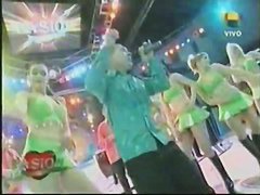 Upskirt video from a music TV show with sexy dancer girls