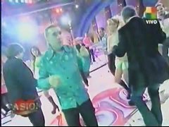 Upskirt video from a music TV show with sexy dancer girls
