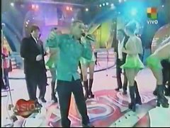 Upskirt video from a music TV show with sexy dancer girls