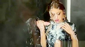 Wam Bukkake Fetish Slut Fucks Gloryhole Cock