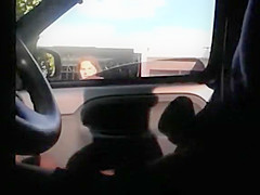 Wanking as old ladies look into his car