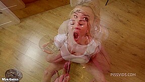 Wet blowjob - facial - piss drinking from cock - cum licking - PissVids