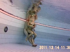 Wild fuck is recorded under water of the sauna pool 7
