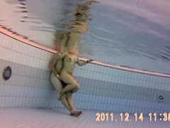 Wild fuck is recorded under water of the sauna pool 7