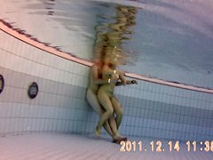 Wild fuck is recorded under water of the sauna pool 7