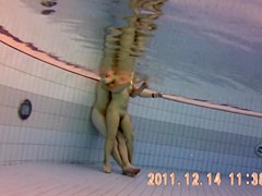 Wild fuck is recorded under water of the sauna pool 7