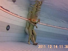 Wild fuck is recorded under water of the sauna pool 7
