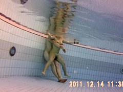 Wild fuck is recorded under water of the sauna pool 7