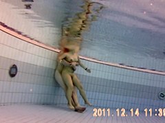Wild fuck is recorded under water of the sauna pool 7