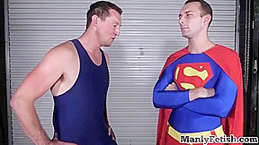 Wrestling Hunk Barebacks Cosplay Buddy After Wrestling Round