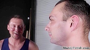 Wrestling Hunk Barebacks Cosplay Buddy After Wrestling Round