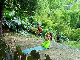 Yoga girl addicted to cocks MICHELLE ANDERSON DAP TP 6 on 1 + Pissing LTP286 - PissVids