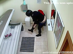 Young Floozie Loves To Masturbate In Public Solarium - Spy Camera