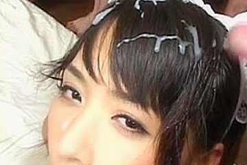Yuka Osawa face overspread in cum