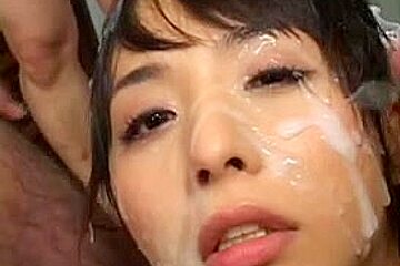 Yuka Osawa face overspread in cum