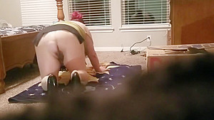 bbw in ripped tan seemed hose