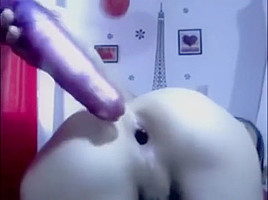cute teen 18+ transgender shemale shows her gaping asshole