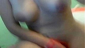 fake titty cam slut self fuck she aint in it for the money