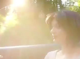 german amateur outdoor blowjob big facial!