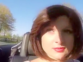 german amateur outdoor blowjob big facial!