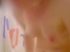 in Bathroom - Blonde taking a shower