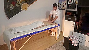in massage parlor - Chubby masseur fucks client