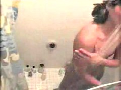 in shower