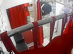 installed in clothes store changing room