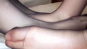 japanese girls nylon foot play and tickling