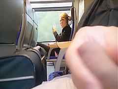 masturbatng onb a pretty blonde girl with glasses