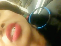 red lipstick black girl