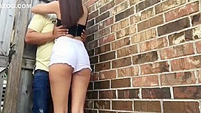 sexy teen 18+ sucks her roommates cock on vacation